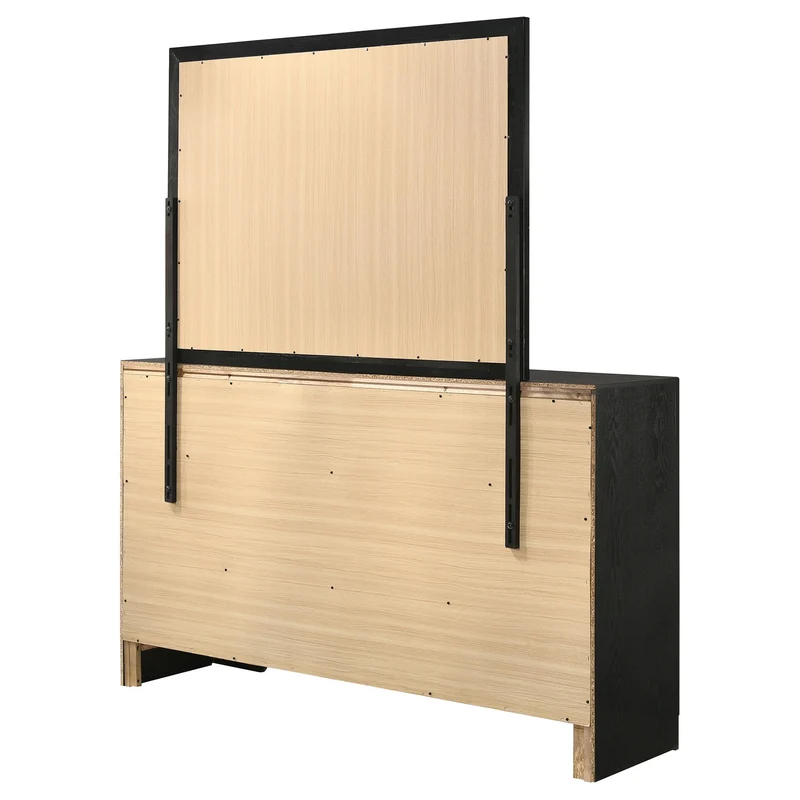 Coaster Furniture Miranda 206363M 7-Drawer Dresser with Mirror - Black