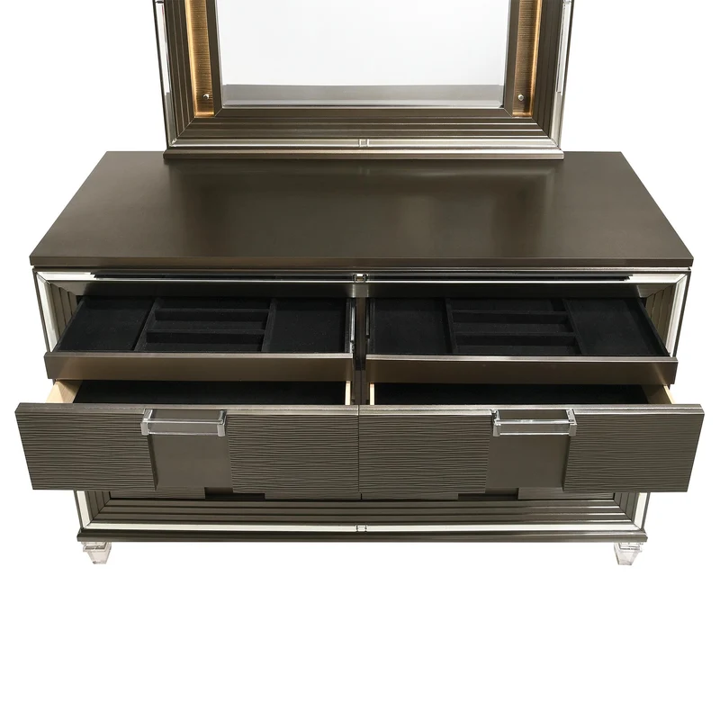 Elements International Twenty Nine TN600DRMR Dresser w/ Mood Lighting Mirror