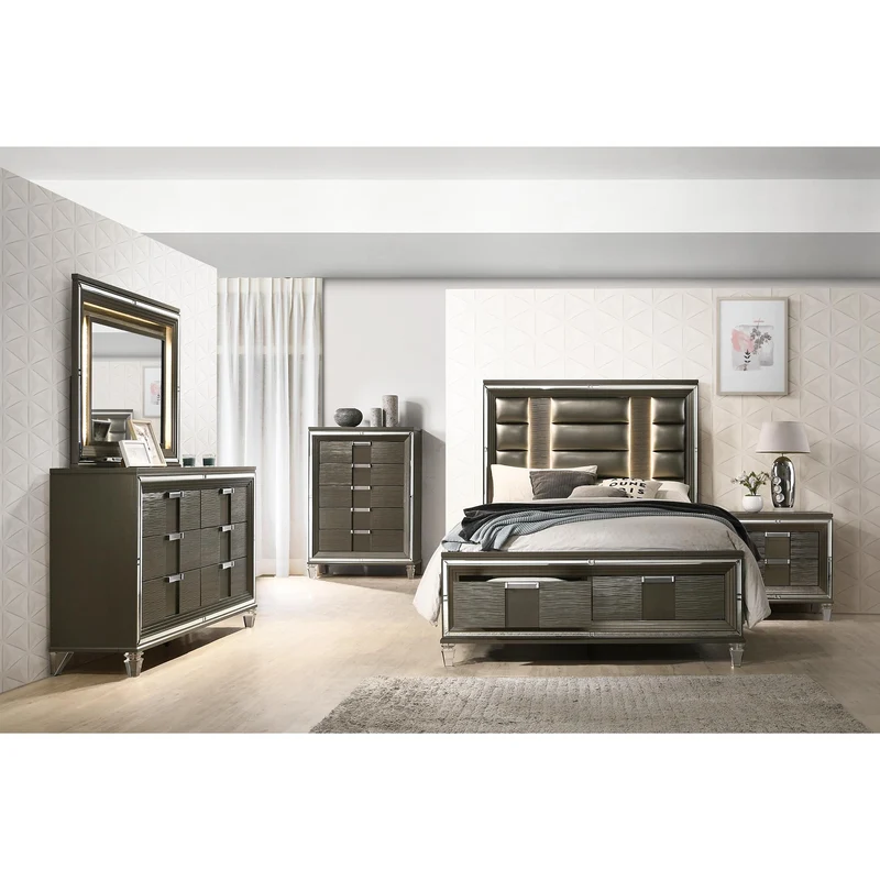 Elements International Twenty Nine TN600DRMR Dresser w/ Mood Lighting Mirror