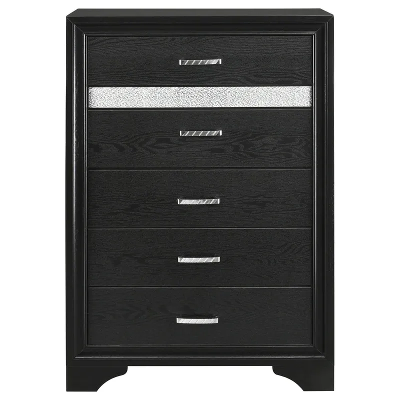 Coaster Furniture Miranda 206365 5-Drawer Bedroom Chest - Black