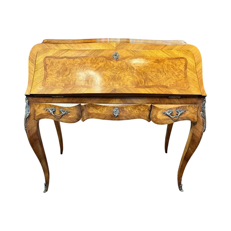 Secretaire francés en nogal estilo Luis XV fines s.XIX