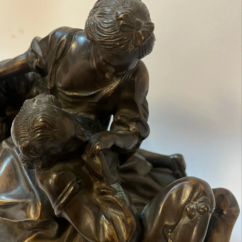 Bronze figure “Gallant Scene”, after Etienne-Maurice Falconet, in the style of François Boucher