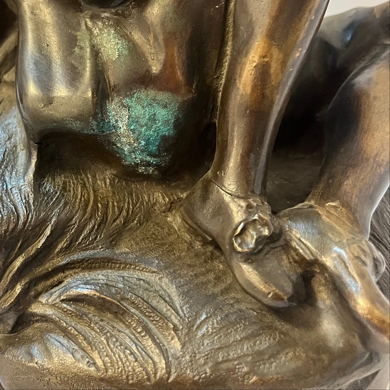 Bronze figure “Gallant Scene”, after Etienne-Maurice Falconet, in the style of François Boucher
