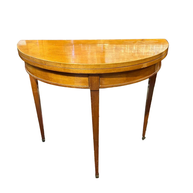 Mesa arrimo de juego medio punto francesa en citronnier