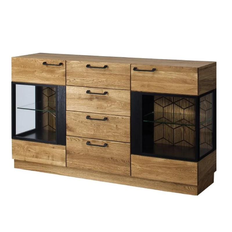 Cómoda aparador madera de roble MOZAIK 47 | LoftStory