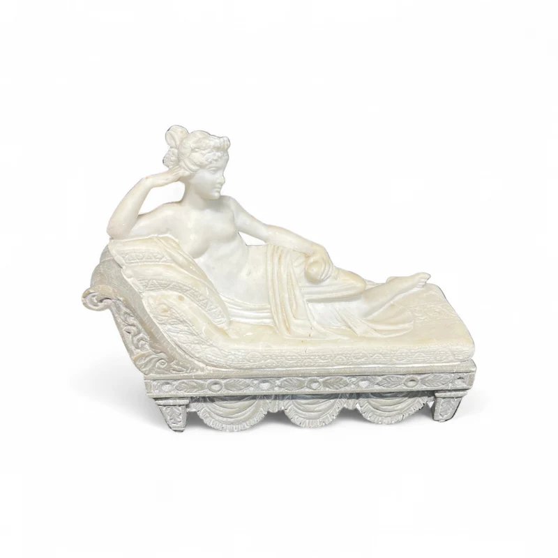 Estatuilla de Pauline Bonaparte como Venus Victrix inspirada en el escultor Antonio Canova