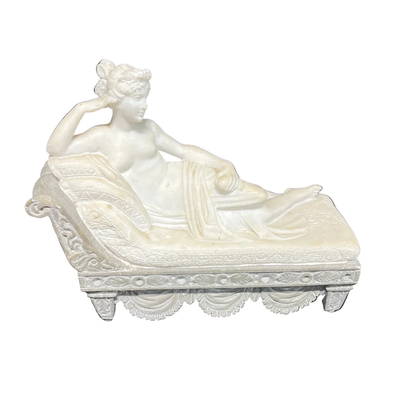 Estatuilla de Pauline Bonaparte como Venus Victrix inspirada en el escultor Antonio Canova