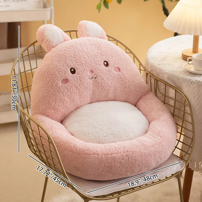 Contemporary Creative Velvet PP Cotton Ellipse Cartoon Animals Cushion Sofa Backrest For Living Room & Bedroom