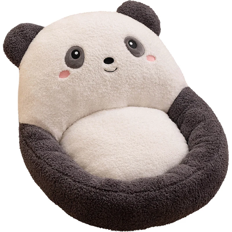 Contemporary Creative Velvet PP Cotton Ellipse Cartoon Animals Cushion Sofa Backrest For Living Room & Bedroom