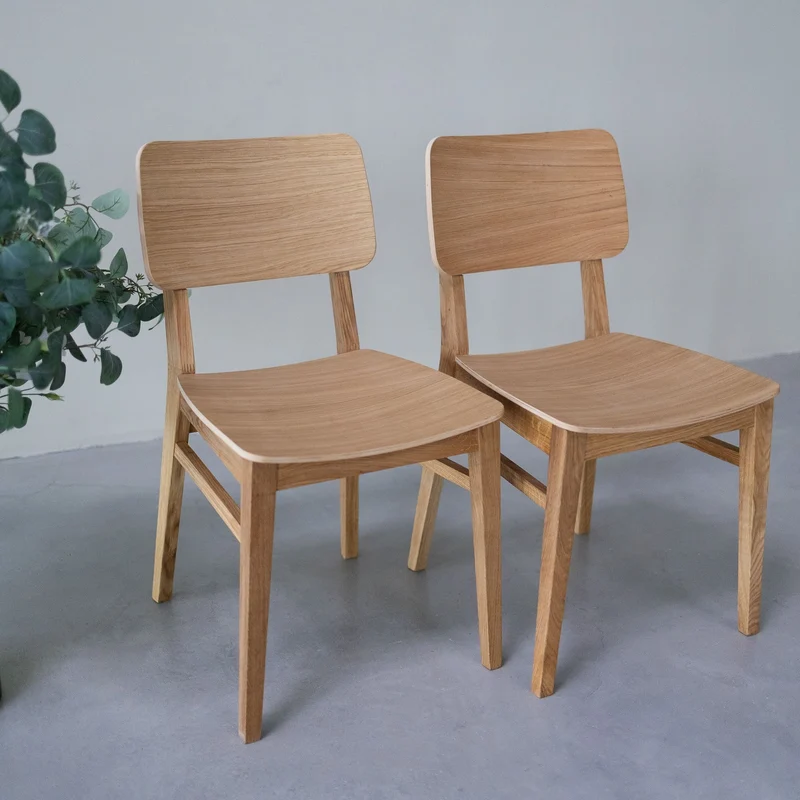 Pack de 2 o 4 Sillas de comedor madera roble KODAMA | NordicStory