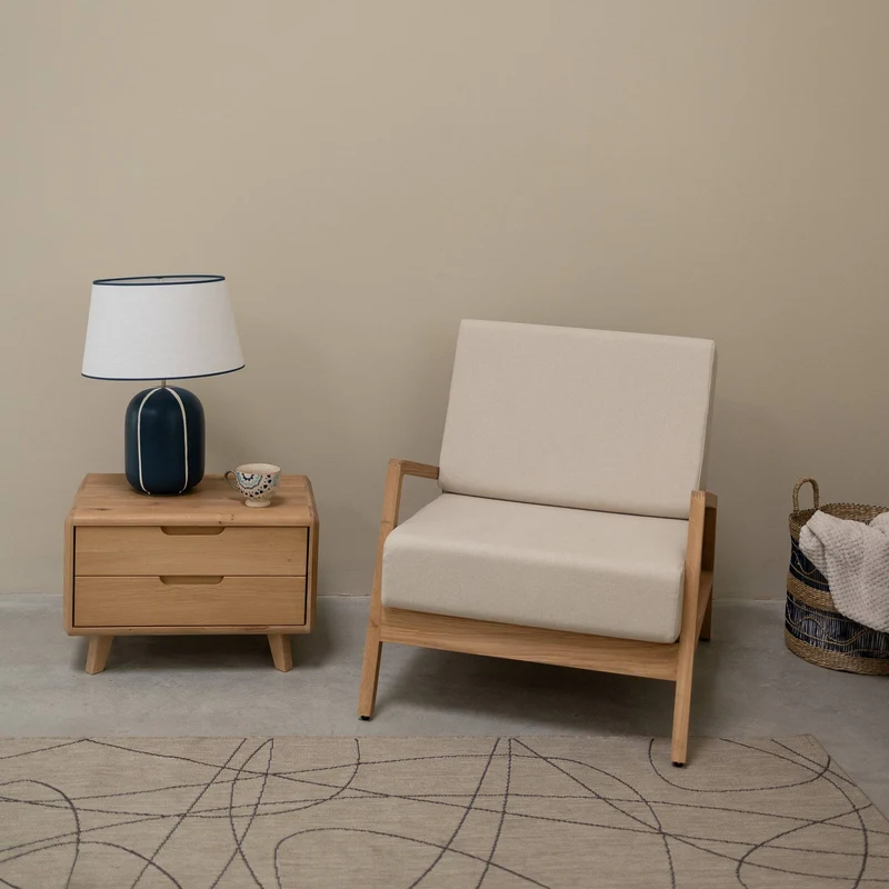 Mesa de noche madera maciza SWEDEN 2 | NordicStory
