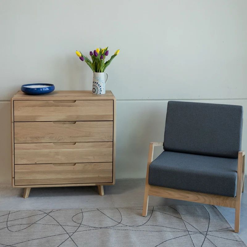 Cómoda de madera maciza SWEDEN 4.1 | NordicStory