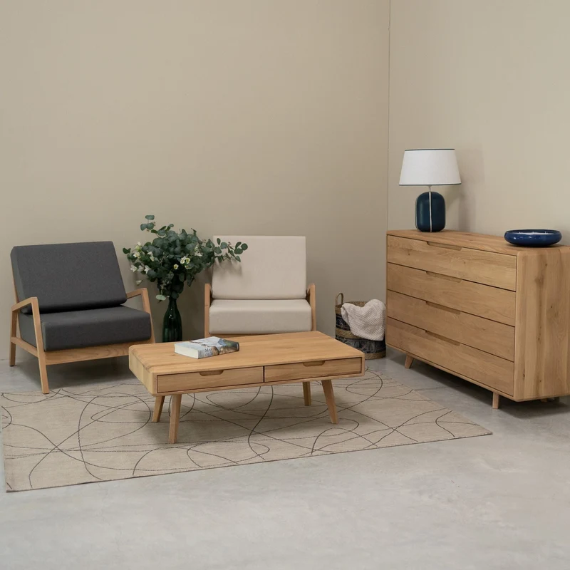 Mesa de centro madera maciza SWEDEN | NordicStory