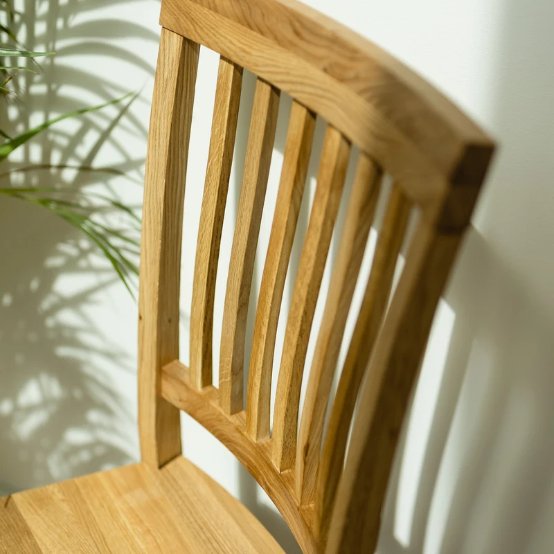 Pack de 2 o 4 Sillas de Comedor de Madera Maciza de Roble Provance | NordicStory