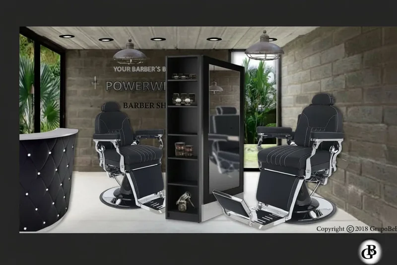 Muebles de Peluquería Conjunto Barbero Dual