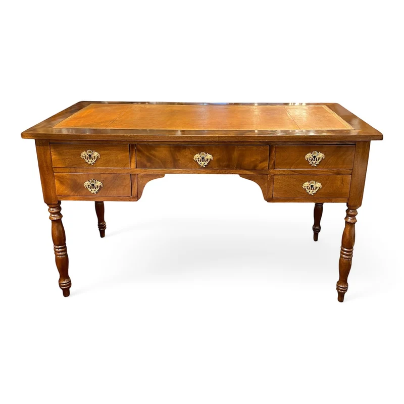 Escritorio estilo Louis-Philippe en madera caoba y bronce circa 1930