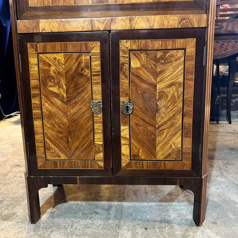 Chiffonier secretaire infantil Luis XVI cubierta mármol gris comienzos s.XX