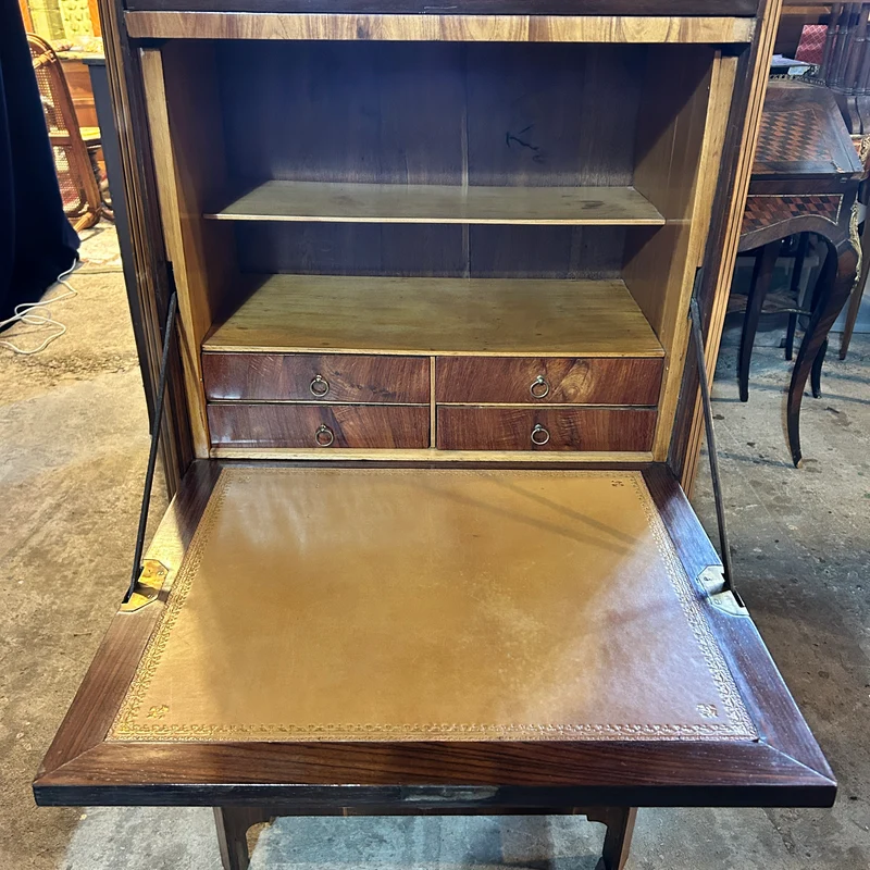 Chiffonier secretaire infantil Luis XVI cubierta mármol gris comienzos s.XX