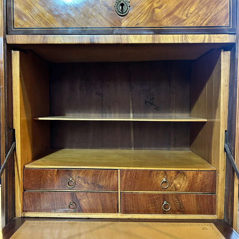 Chiffonier secretaire infantil Luis XVI cubierta mármol gris comienzos s.XX