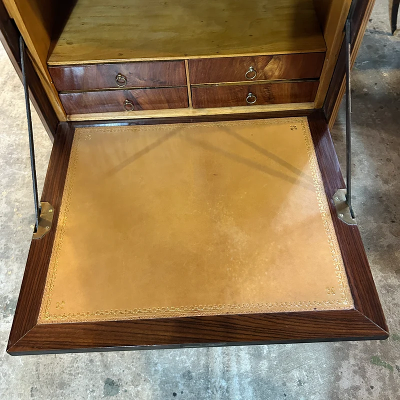 Chiffonier secretaire infantil Luis XVI cubierta mármol gris comienzos s.XX