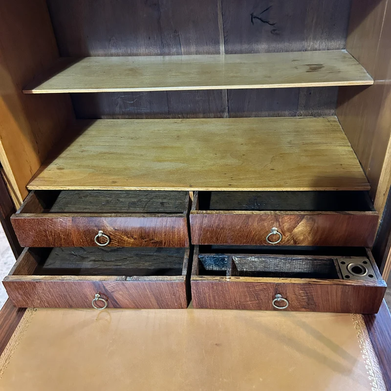Chiffonier secretaire infantil Luis XVI cubierta mármol gris comienzos s.XX