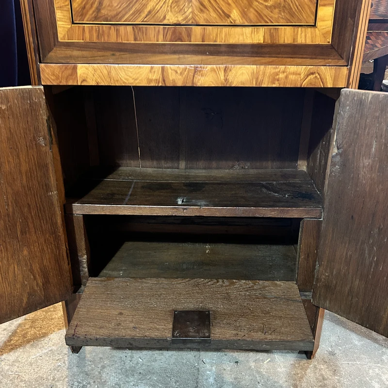 Chiffonier secretaire infantil Luis XVI cubierta mármol gris comienzos s.XX