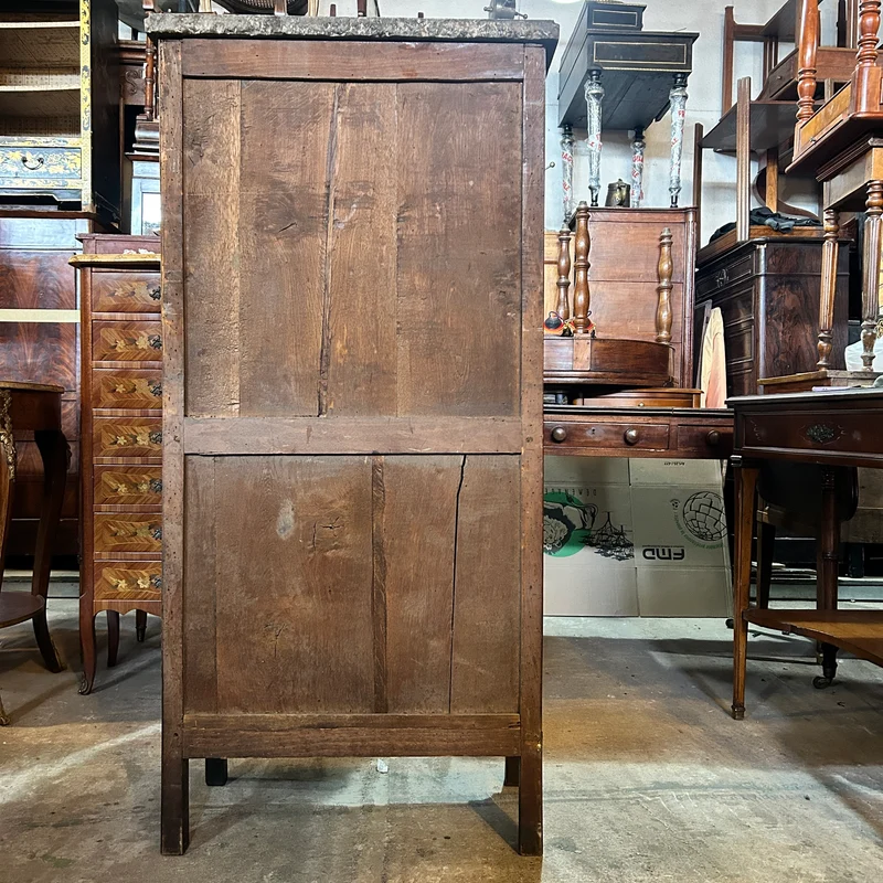 Chiffonier secretaire infantil Luis XVI cubierta mármol gris comienzos s.XX