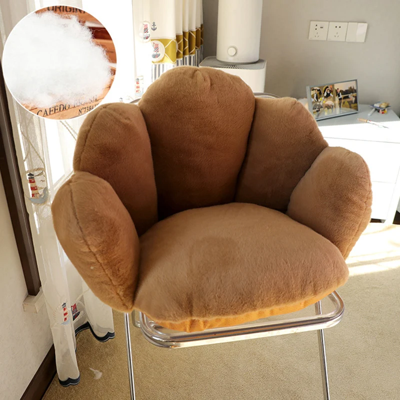 Modern Minimalist Bean Velvet Mink Velvet PP Cotton Round Cushion Sofa Backrest Armrest For Living Room & Bedroom