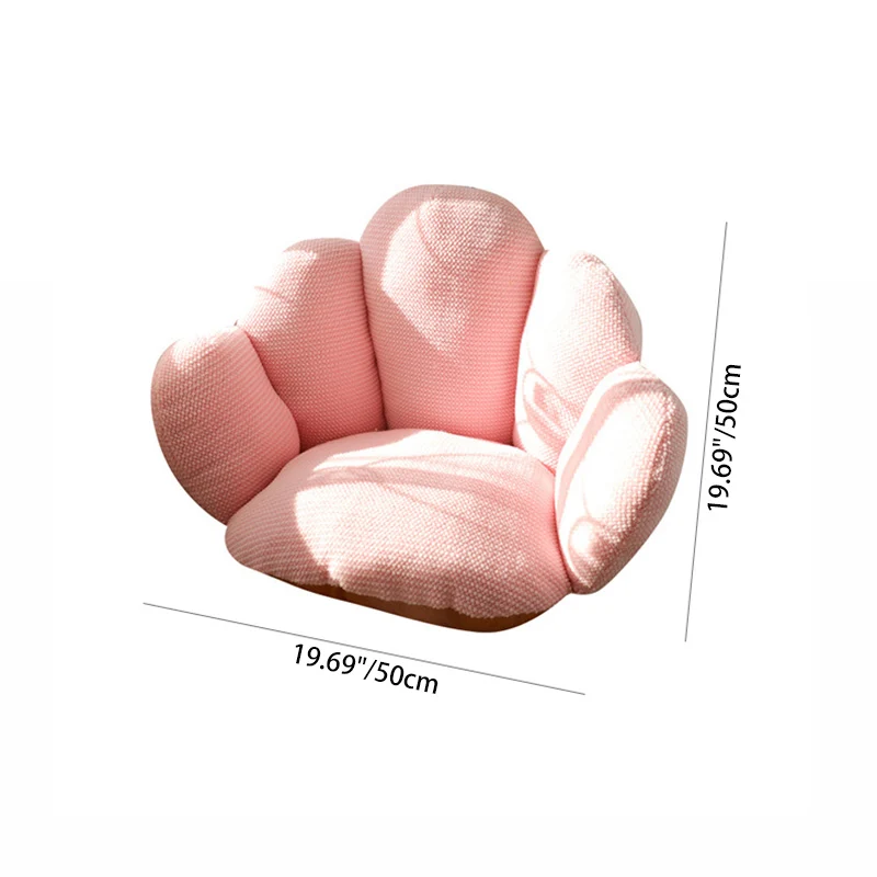 Modern Minimalist Bean Velvet Mink Velvet PP Cotton Round Cushion Sofa Backrest Armrest For Living Room & Bedroom