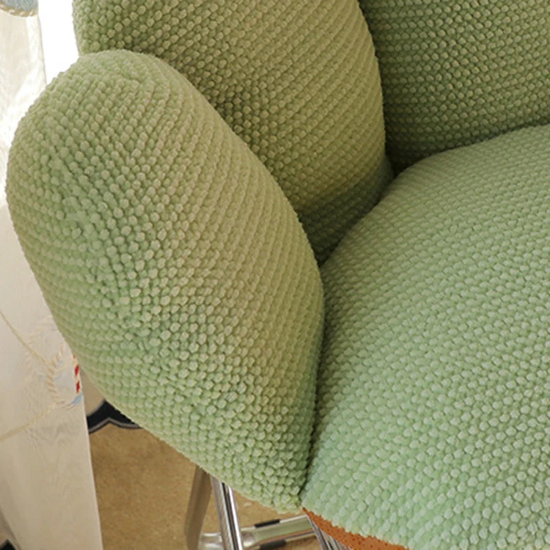 Modern Minimalist Bean Velvet Mink Velvet PP Cotton Round Cushion Sofa Backrest Armrest For Living Room & Bedroom
