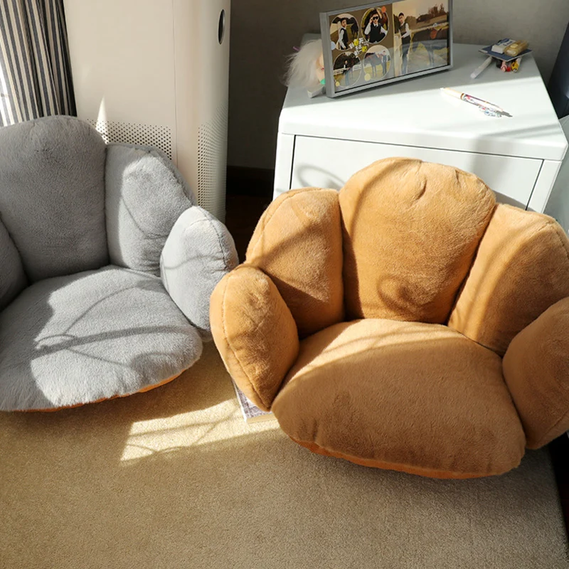 Modern Minimalist Bean Velvet Mink Velvet PP Cotton Round Cushion Sofa Backrest Armrest For Living Room & Bedroom