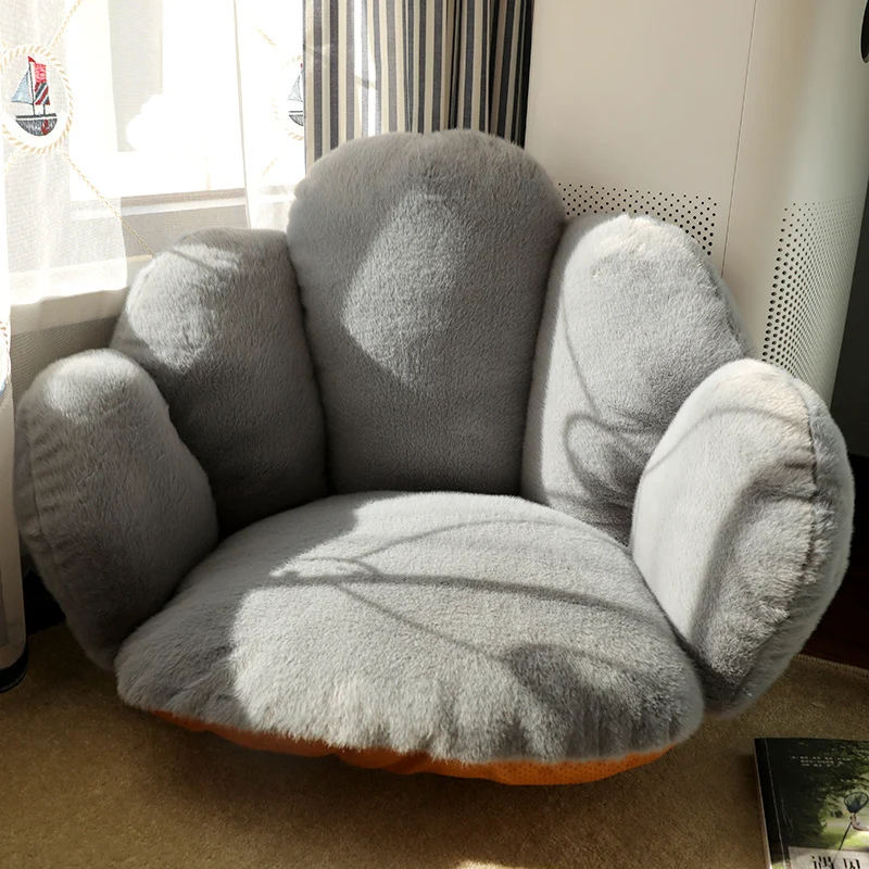 Modern Minimalist Bean Velvet Mink Velvet PP Cotton Round Cushion Sofa Backrest Armrest For Living Room & Bedroom