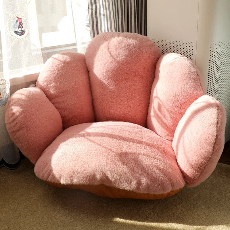 Modern Minimalist Bean Velvet Mink Velvet PP Cotton Round Cushion Sofa Backrest Armrest For Living Room & Bedroom