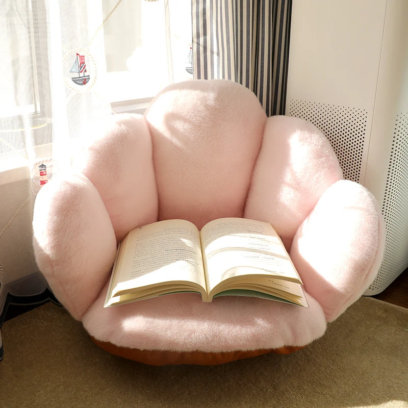Modern Minimalist Bean Velvet Mink Velvet PP Cotton Round Cushion Sofa Backrest Armrest For Living Room & Bedroom