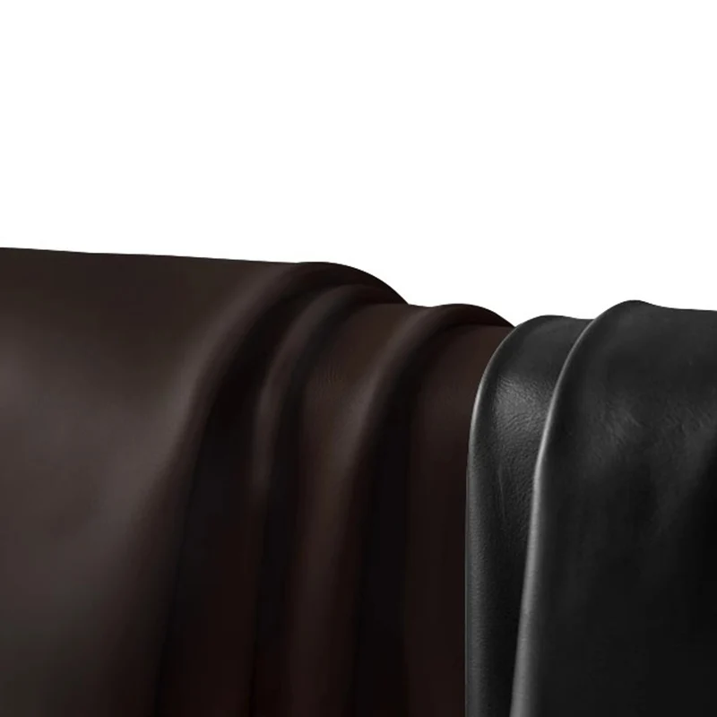 Modern Luxury Microfiber Leather Oak Wood Plywood Curved Square Desk Chair With Backrest Armrest For Home Office