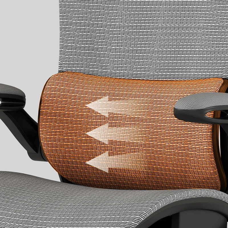 Modern Minimalist Steel Nylon Mesh Five-Star Curved Desk Chair With Backrest Armrest For Home Office