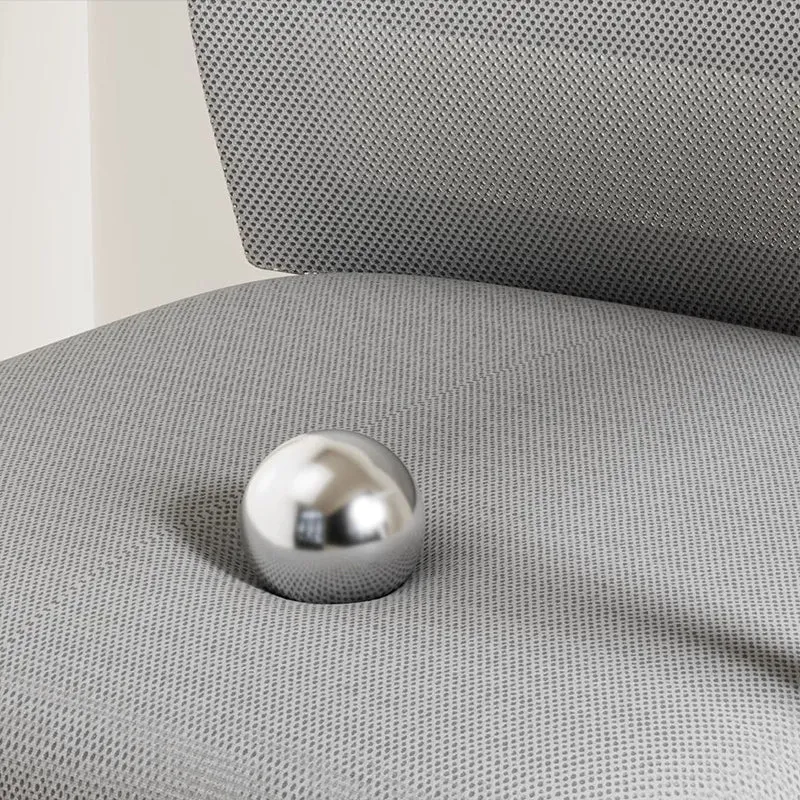 Modern Minimalist Mesh Metal Cantilever Square Desk Chair With Backrest Armrest For Home Office