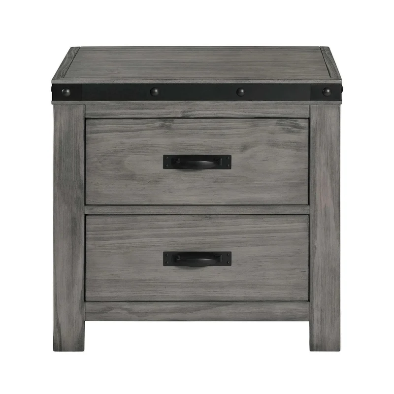 Elements International Wade 2-Drawer Nightstand WE600NS