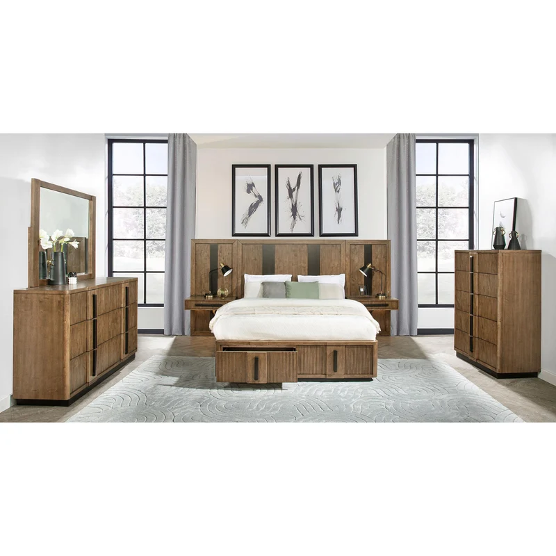 Coaster Furniture Terrace 224900KE-S6P 8 pc King Wall Panel Bedroom Set