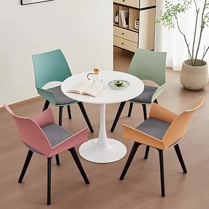 Contemporary Industrial Trapezoidal Plastic Carbon Steel Fabric Sponge Rotatable Ergonomics Desk Chair Backrest Armrest For Home Office