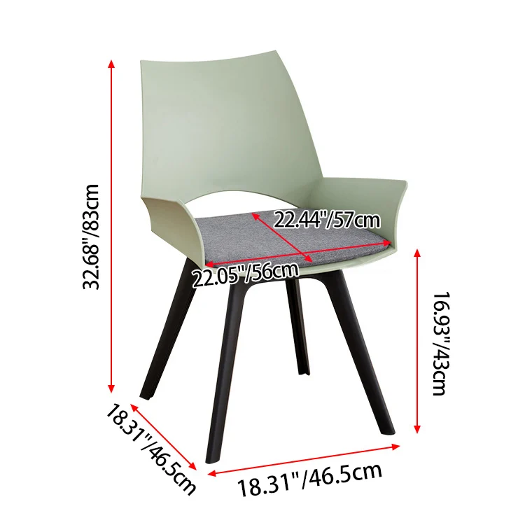 Contemporary Industrial Trapezoidal Plastic Carbon Steel Fabric Sponge Rotatable Ergonomics Desk Chair Backrest Armrest For Home Office