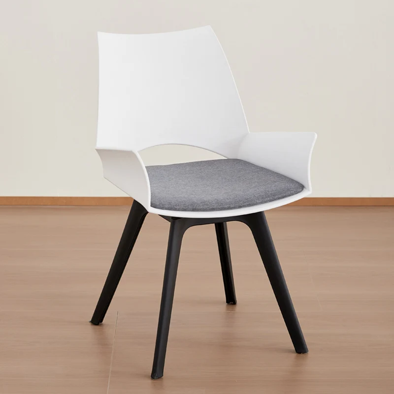 Contemporary Industrial Trapezoidal Plastic Carbon Steel Fabric Sponge Rotatable Ergonomics Desk Chair Backrest Armrest For Home Office