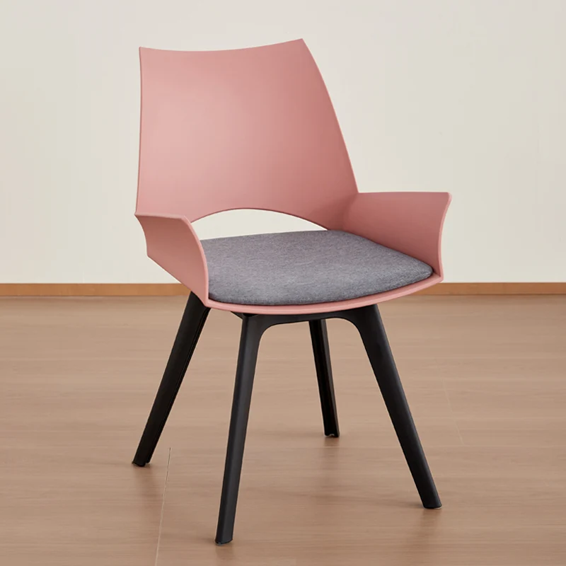 Contemporary Industrial Trapezoidal Plastic Carbon Steel Fabric Sponge Rotatable Ergonomics Desk Chair Backrest Armrest For Home Office
