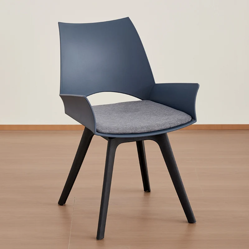 Contemporary Industrial Trapezoidal Plastic Carbon Steel Fabric Sponge Rotatable Ergonomics Desk Chair Backrest Armrest For Home Office