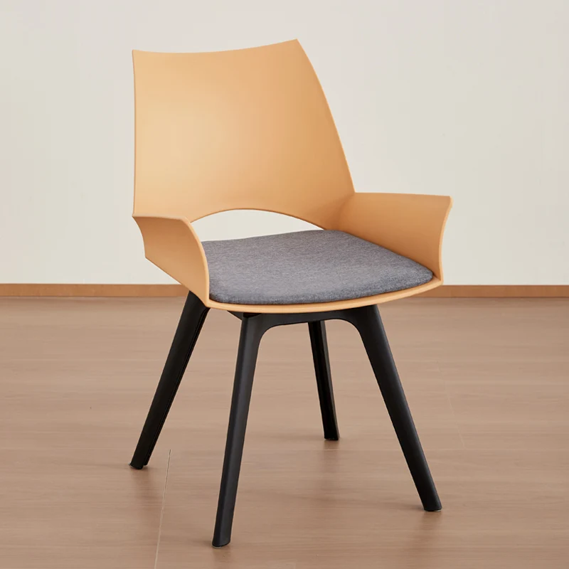 Contemporary Industrial Trapezoidal Plastic Carbon Steel Fabric Sponge Rotatable Ergonomics Desk Chair Backrest Armrest For Home Office