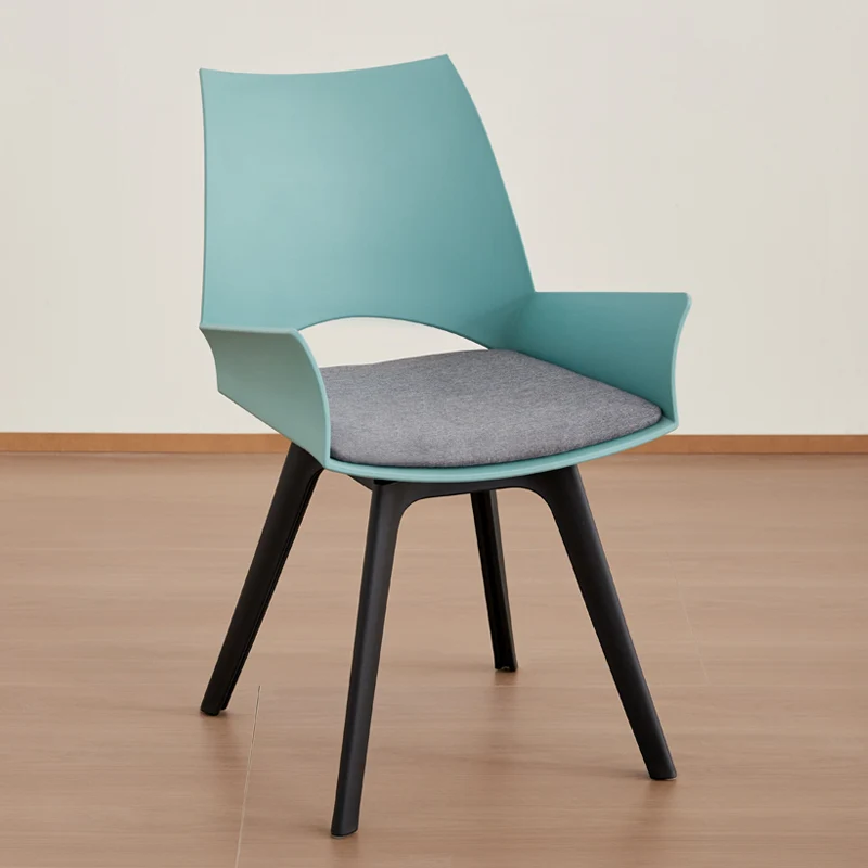 Contemporary Industrial Trapezoidal Plastic Carbon Steel Fabric Sponge Rotatable Ergonomics Desk Chair Backrest Armrest For Home Office