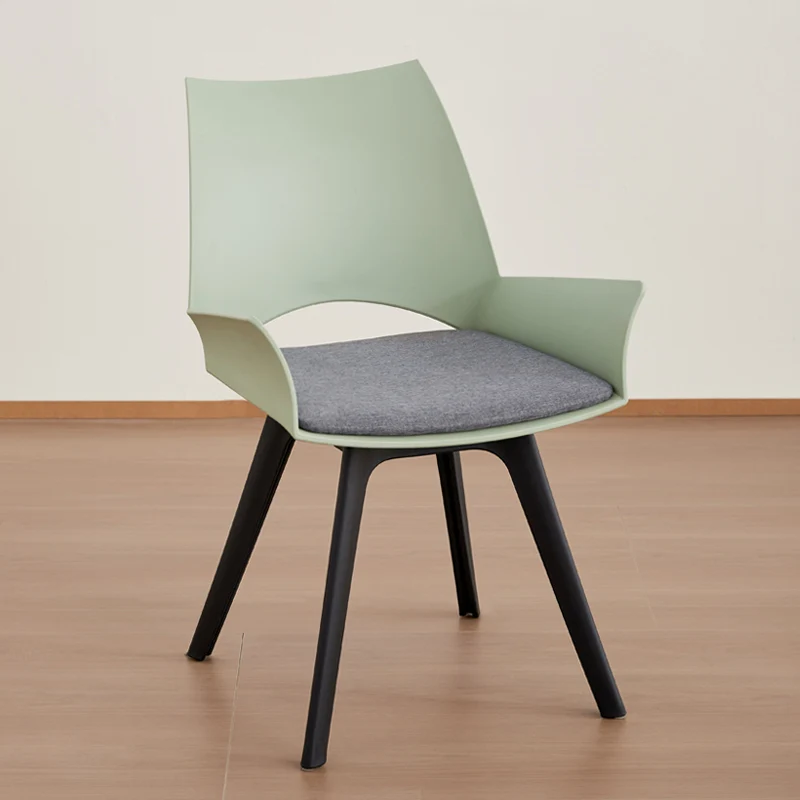Contemporary Industrial Trapezoidal Plastic Carbon Steel Fabric Sponge Rotatable Ergonomics Desk Chair Backrest Armrest For Home Office