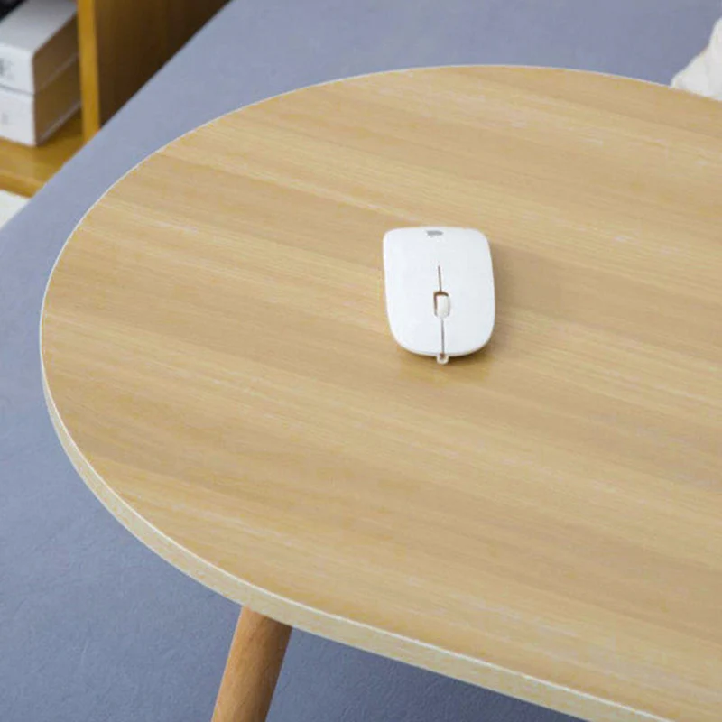 Contemporary Scandinavian Plywood Beech Wood Curved Folding Desk For Bedroom