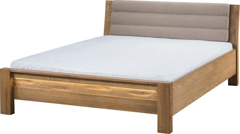 Estructura de cama madera de roble rústico VELVET 76 | LoftStory