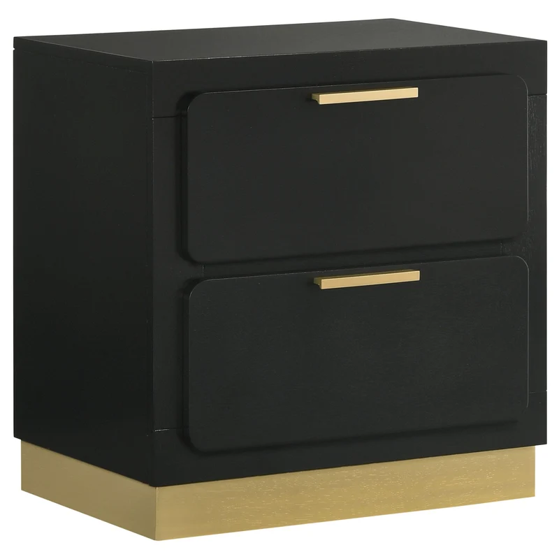 Coaster Furniture Caraway 224782 2-Drawer Nightstand - Black